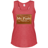 MY PONY NASHVILLE BRAND DM138L Women's Perfect Tri Racerback Tank