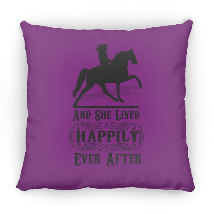 HAPPILY EVER AFTER (TWH Pleasure) Blk ZP14 Small Square Pillow