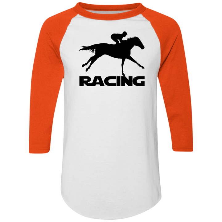 RACING (BLACK) 4HORSE 4420 Colorblock Raglan Jersey