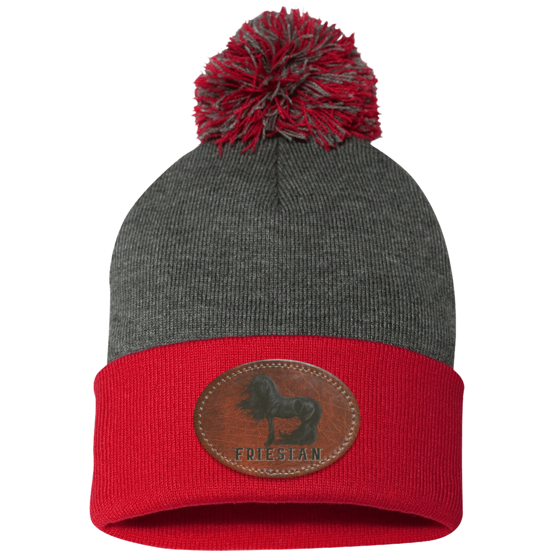 FRIESIAN ON LEATHER SP15 Pom Pom Knit Cap - Patch