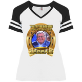 JACK HEFFINGTON (Legends Series) DM476 Ladies' Game V-Neck T-Shirt