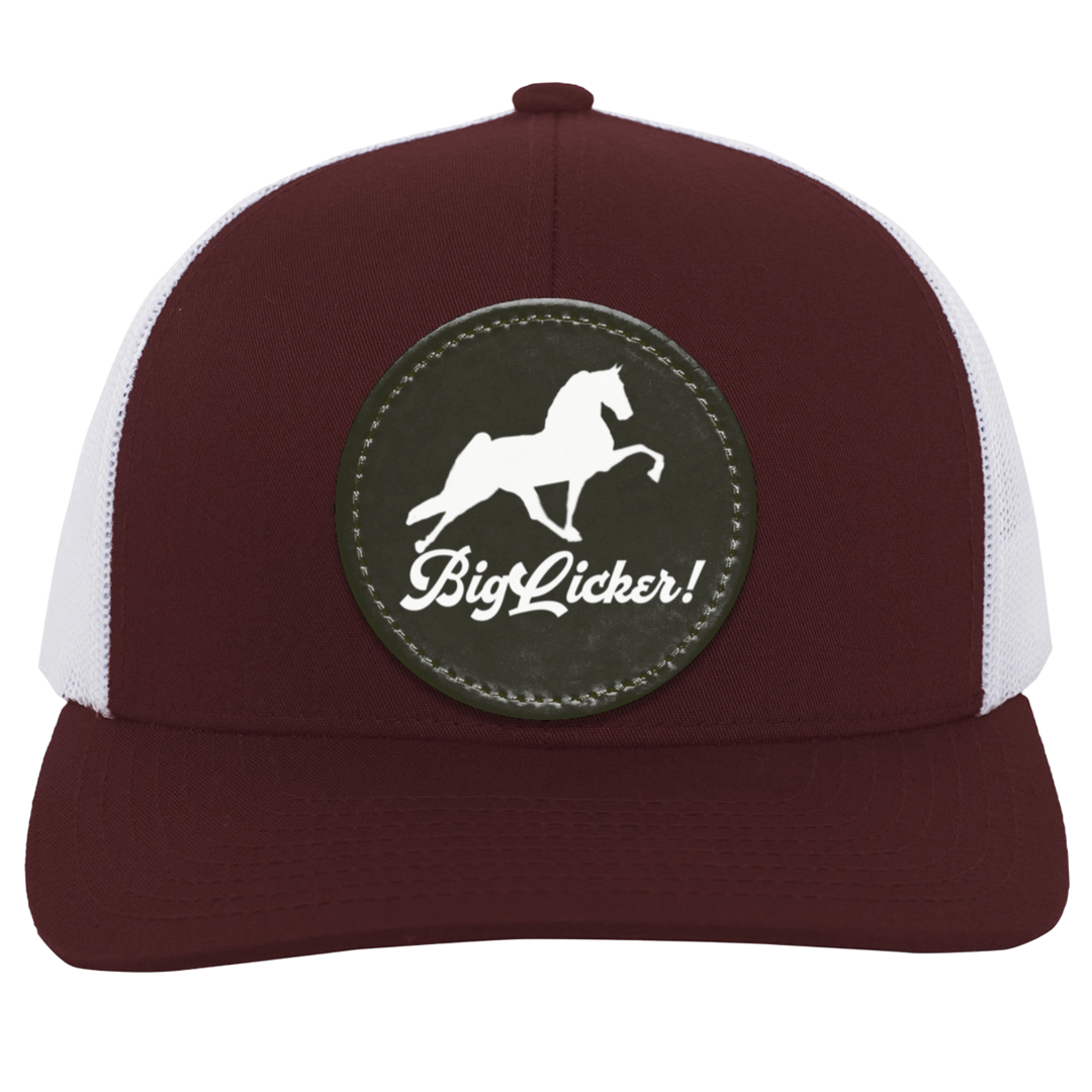 BIG LICKER PATCH HATTRUCKER HAT ( THREE SHAPES-12 COLORS AND STYLES)