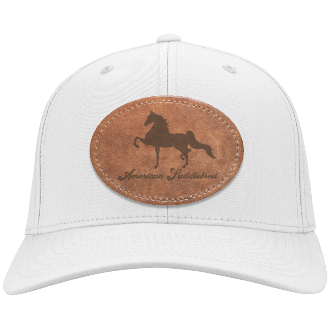AMERICAN SADDLEBRED ON LEATHER CP80 Twill Cap - Patch