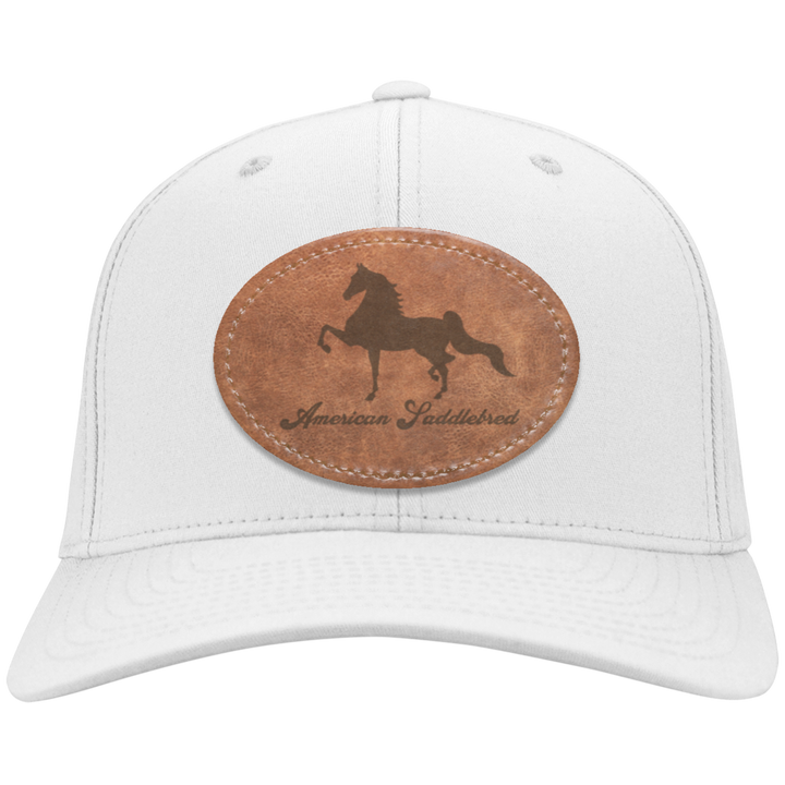 AMERICAN SADDLEBRED ON LEATHER CP80 Twill Cap - Patch