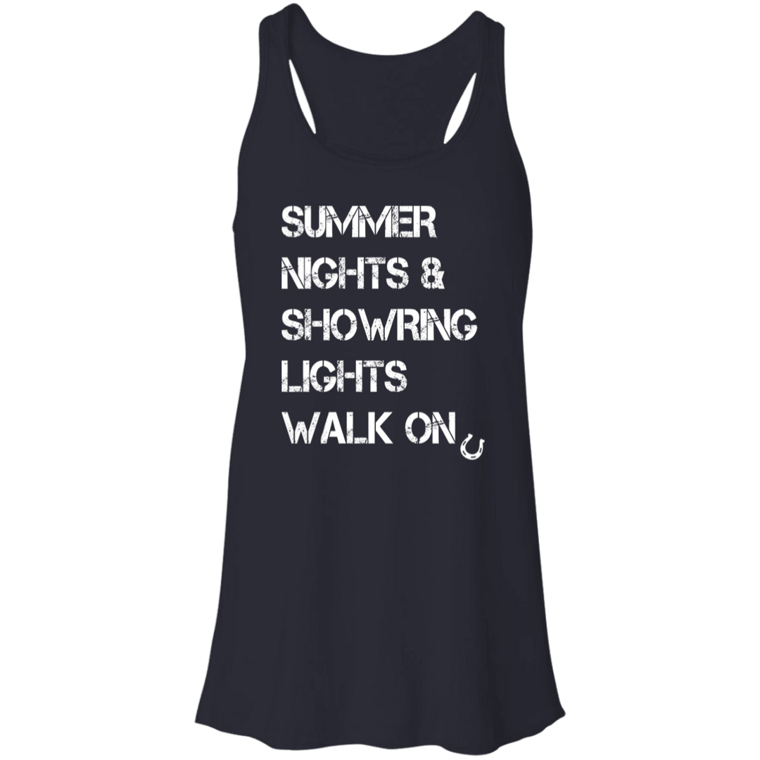 Summer Nights Showring Lights Walk On B8800 Flowy Racerback Tank
