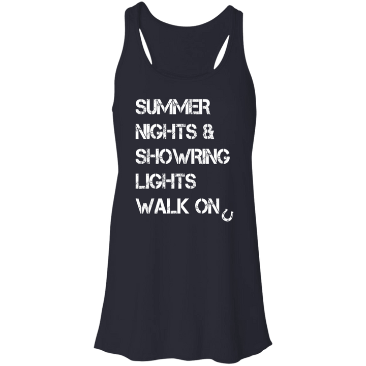 Summer Nights Showring Lights Walk On B8800 Flowy Racerback Tank