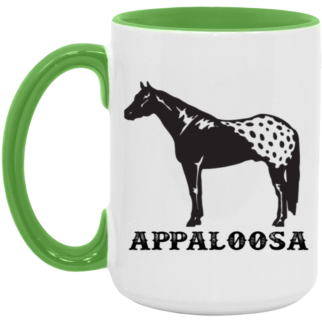 APPALOOSA ART TUMBLER 4HORSE AM15OZ 15oz. Accent Mug