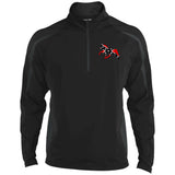 Rebel on the Rail Tennessee Walking Horse Pleasure ST851 Men's Sport Wicking Colorblock 1/2 Zip