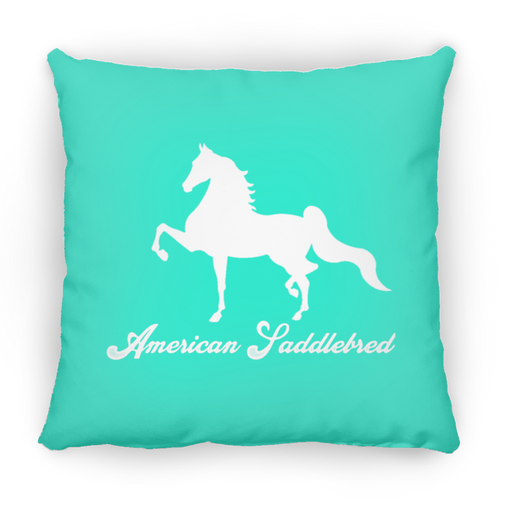 AMERICAN SADDLEBRED (DESIGN 1) WHITE 4HORSE PILLOWS THREE SIZES