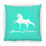 AMERICAN SADDLEBRED (DESIGN 1) WHITE 4HORSE PILLOWS THREE SIZES