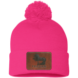 FRIESIAN ON LEATHER SP15 Pom Pom Knit Cap - Patch