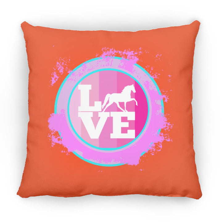 TWH PLEASURE BLEACH SPLATTER PINK TEAL ZP14 Small Square Pillow