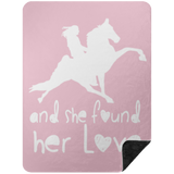 SHE FOUND HER LOVE BLANKET TWH PERFORMANCE BSHL Premium Black Sherpa Blanket 60x80