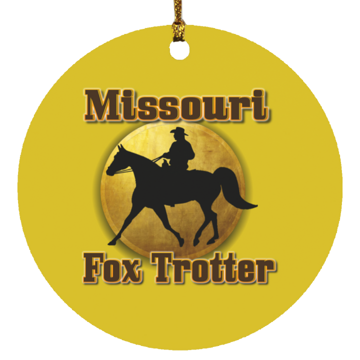 MISSOURI FOX TROTTER 1 SUBORNC Circle Ornament