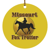 MISSOURI FOX TROTTER 1 SUBORNC Circle Ornament