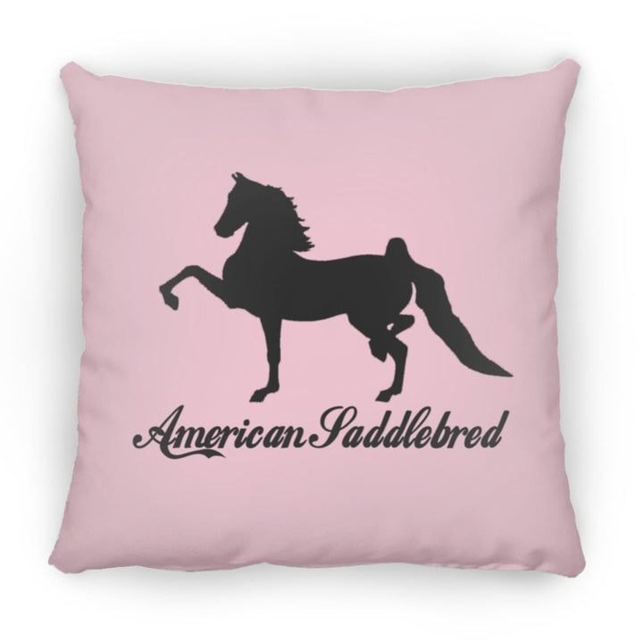 American Saddlebred 2 (black) ZP16 Medium Square Pillow