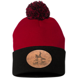 TURNIN AND BURNIN ON LEATHER SP15 Pom Pom Knit Cap - Patch