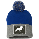 I SUPPORT THE TWH -RECTANGLE SP15 Pom Pom Knit Cap - Patch