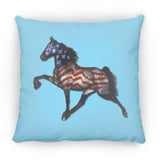 Tennessee Walking Horse Performance All American ZP16 Medium Square Pillow