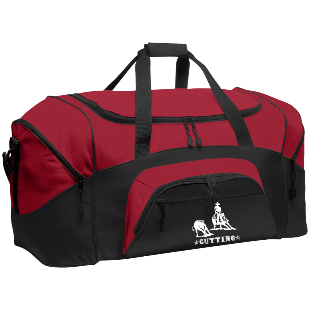 CUTTING STYLE 1 (white) 4HORSE BG99 Colorblock Sport Duffel
