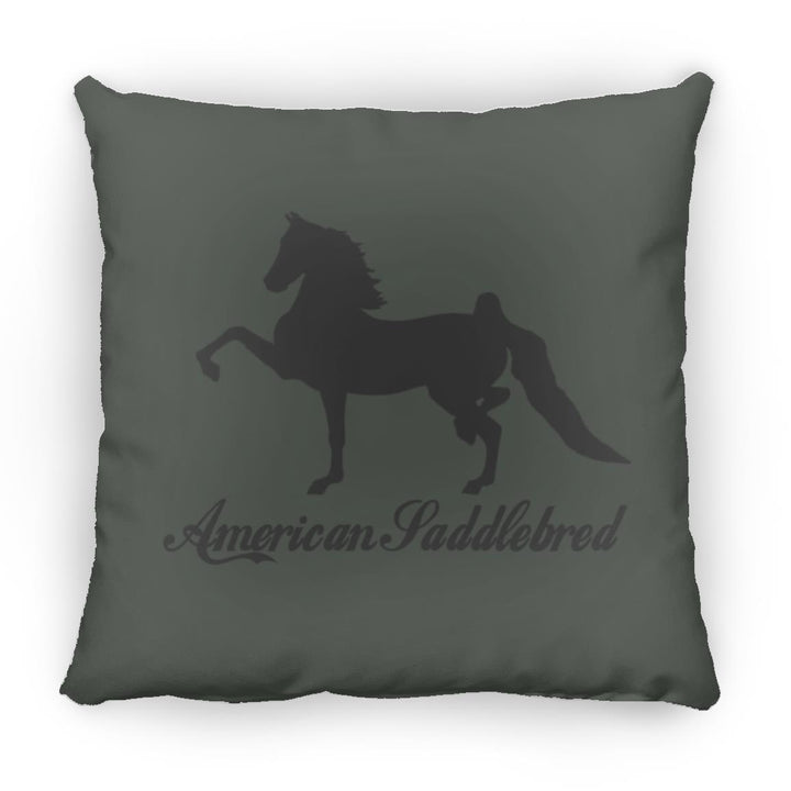American Saddlebred 2 (black) ZP16 Medium Square Pillow