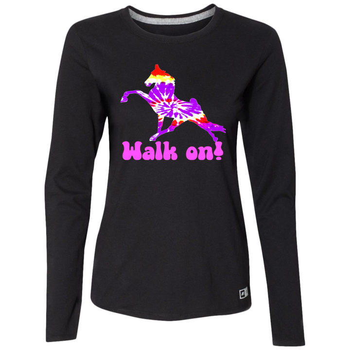 TIE DYE WALK ON 64LTTX Ladies’ Essential Dri-Power Long Sleeve Tee