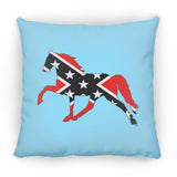 Rebel on the Rail Tennessee Walking Horse Pleasure ZP18 Large Square Pillow