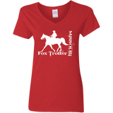 MISSOURI FOX TROTTER (white) 4HORSE G500VL Ladies' 5.3 oz. V-Neck T-Shirt