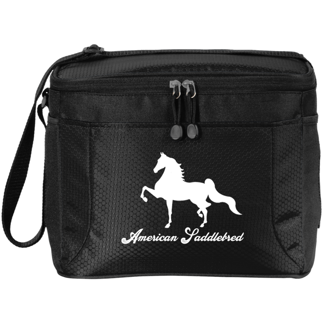 AMERICAN SADDLEBRED (DESIGN 1) WHITE 4HORSE BG513 12-Pack Cooler