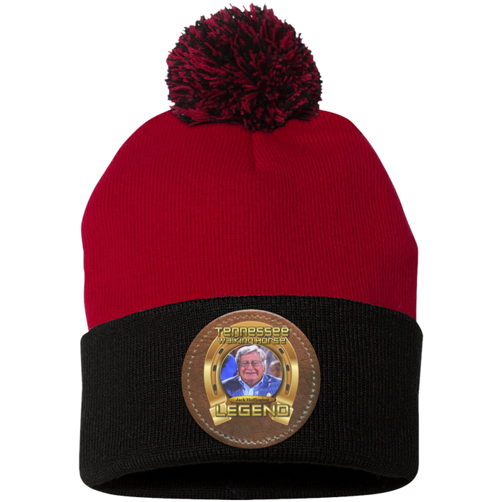 JACK HEFFINGTON (Legends Series) HAT SP15 Pom Pom Knit Cap - Patch