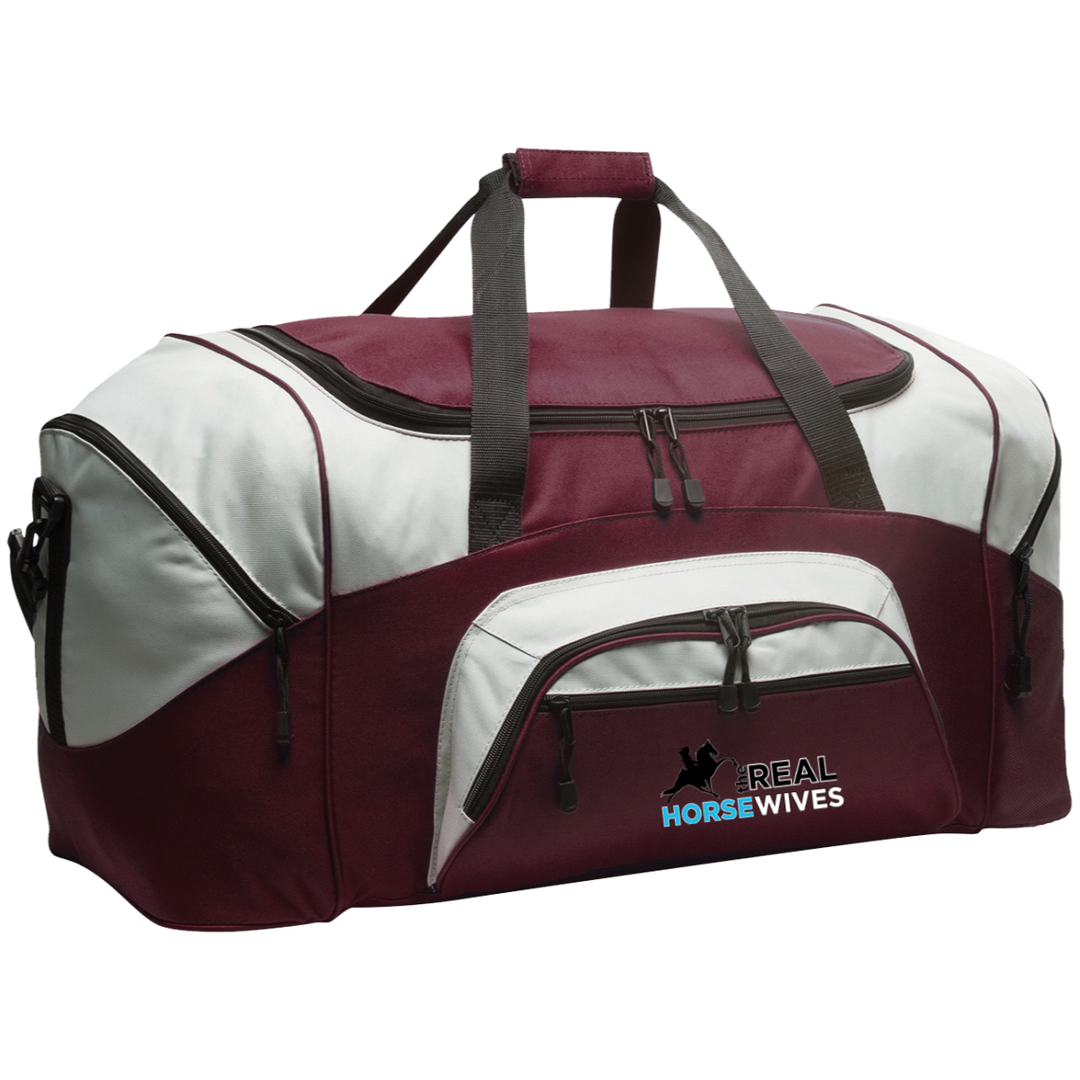 THE REAL HORSE WIVES BG99 Colorblock Sport Duffel