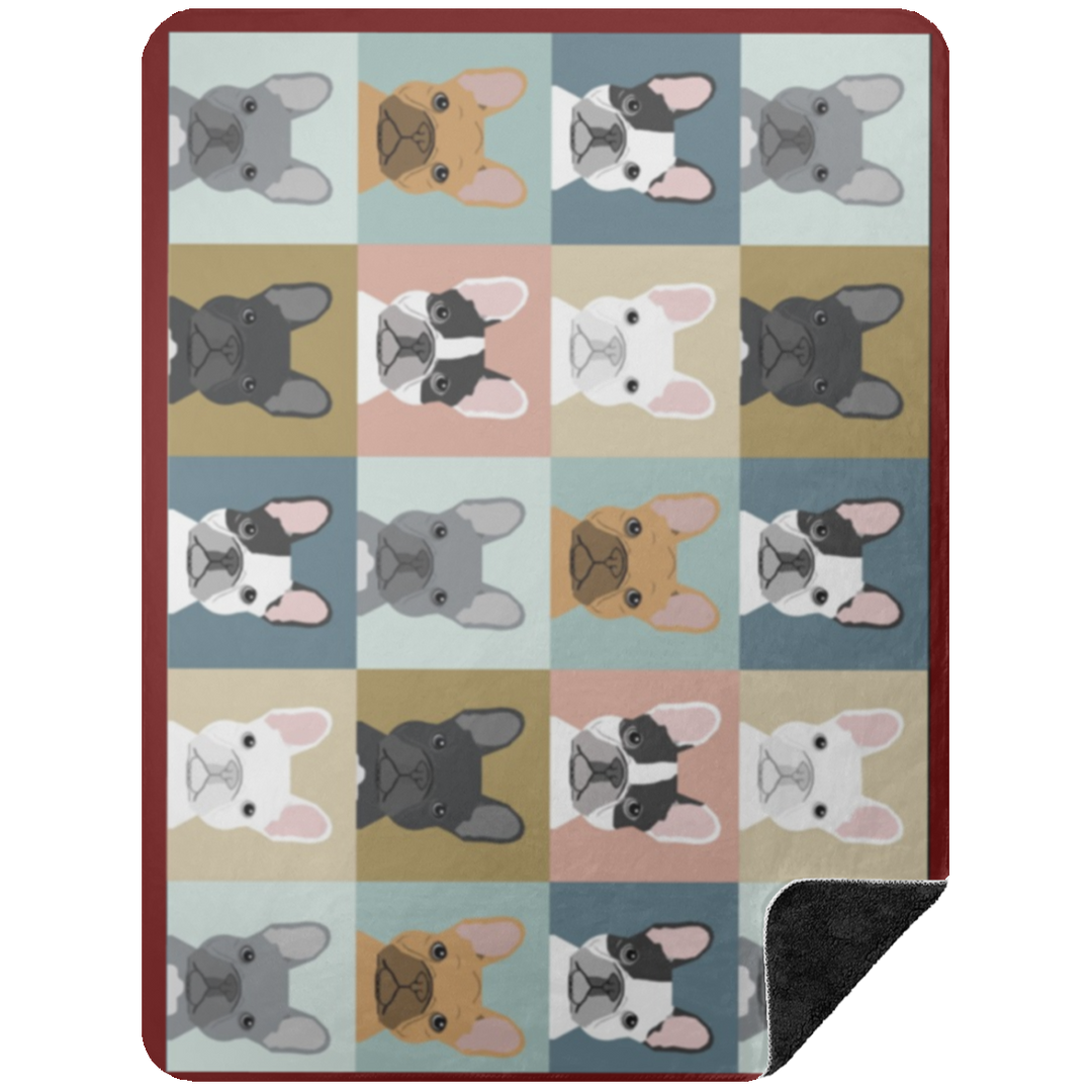FRENCHIE BLANKET 2 BSHL Premium Black Sherpa Blanket 60x80
