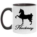 HACKNEY DESIGN 1 (black) 4HORSE AM11OZ 11 oz. Accent Mug