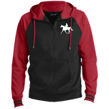 Missouri Fox Trotter WITH MALE RIDER WHITE ST236 Men's Sport-Wick® Full-Zip Hooded Jacket