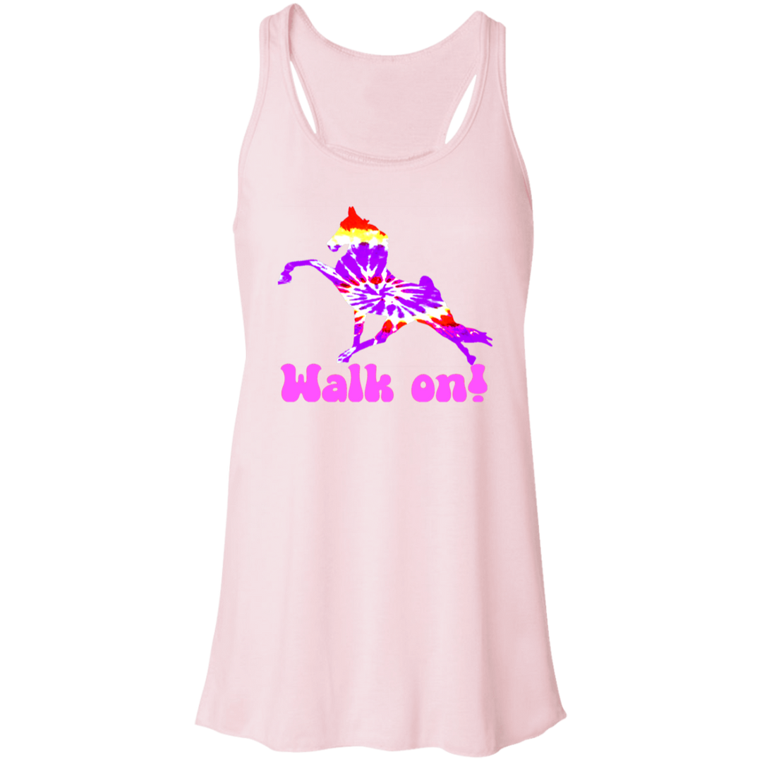 TIE DYE WALK ON B8800 Flowy Racerback Tank