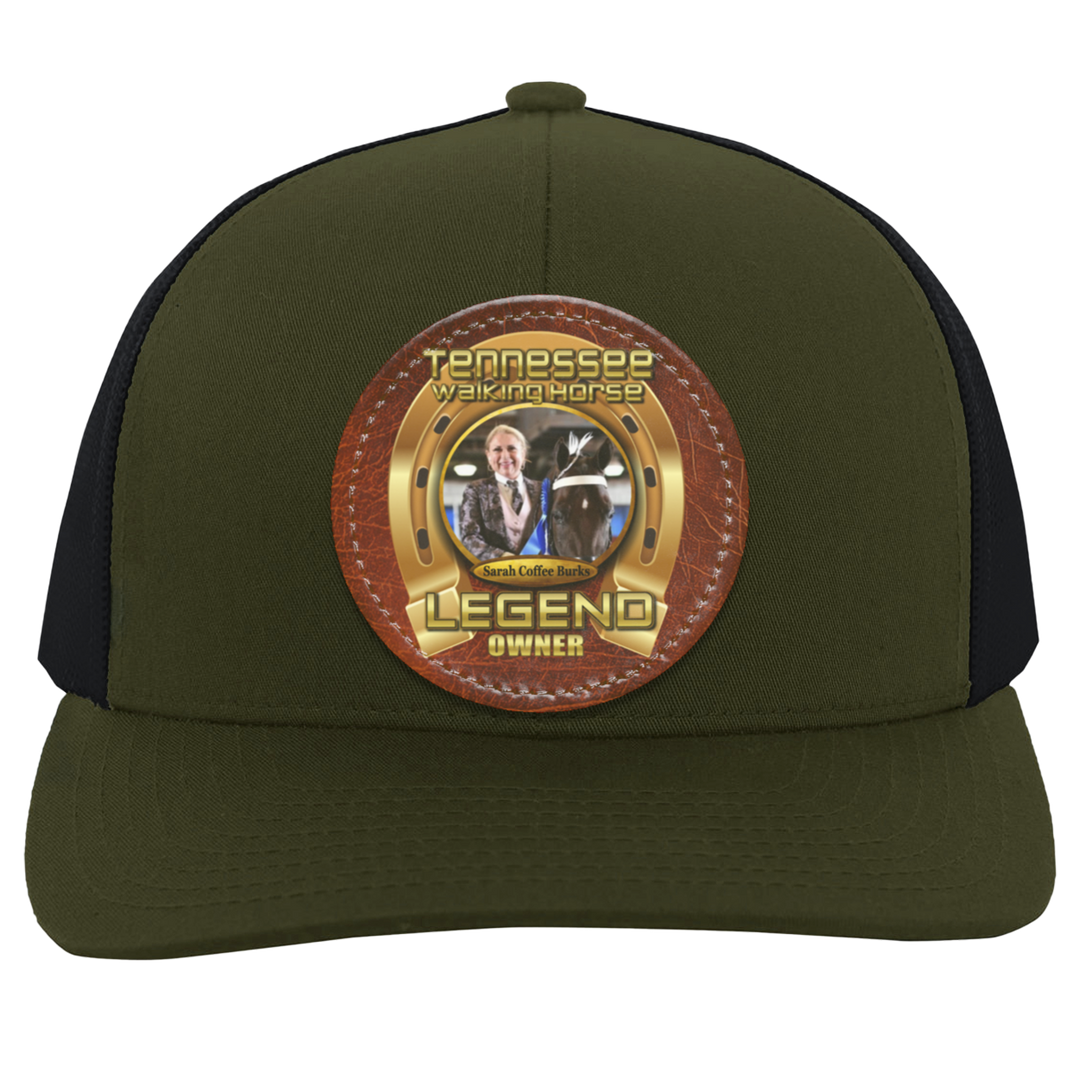 SARAH COFFEE BURKS (TWH LEGENDS) HAT 104C Trucker Snap Back - Patch