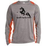 SPOTTED SADDLE WINE 2020 ST361LS Long Sleeve Heather Colorblock Performance Tee
