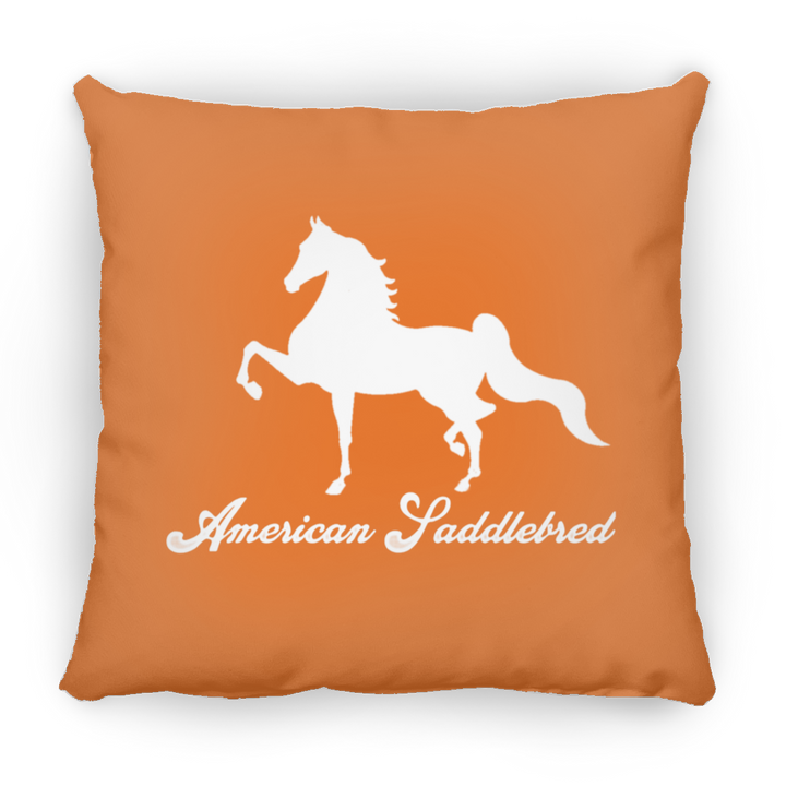 AMERICAN SADDLEBRED (DESIGN 1) WHITE 4HORSE PILLOWS THREE SIZES