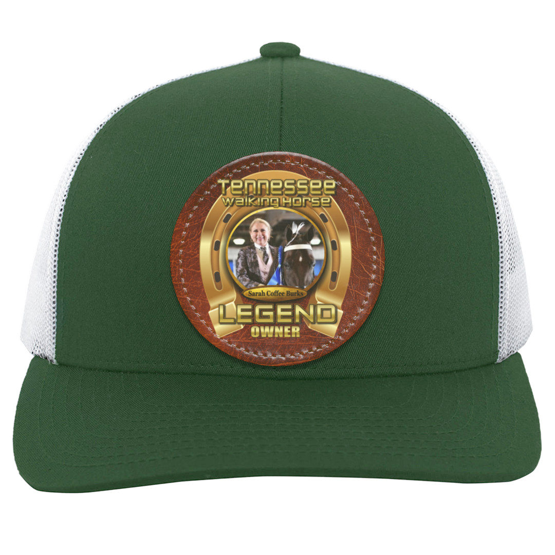 SARAH COFFEE BURKS (TWH LEGENDS) HAT 104C Trucker Snap Back - Patch