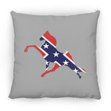 Rebel on the Rail Tennessee Walking Horse Performance ZP14 Small Square Pillow