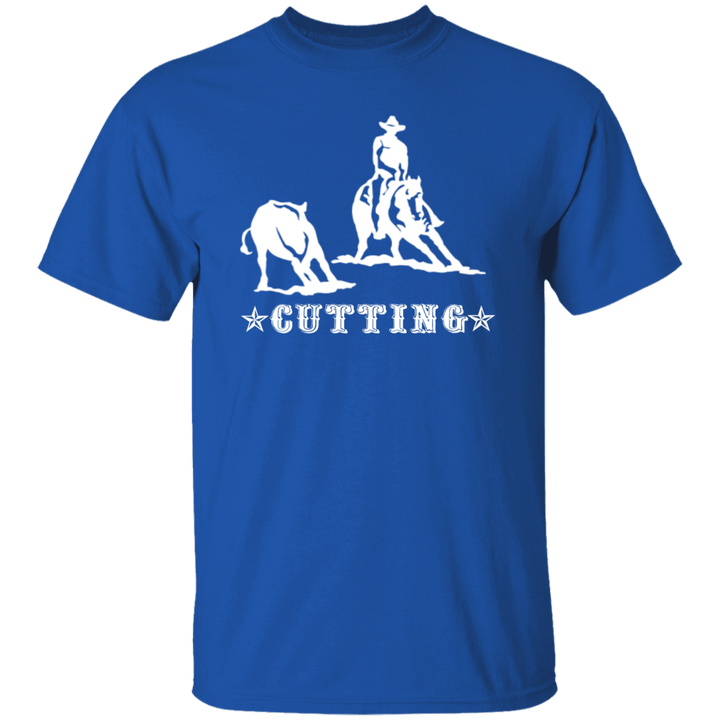 CUTTING STYLE 1 (white) 4HORSE G500 5.3 oz. T-Shirt