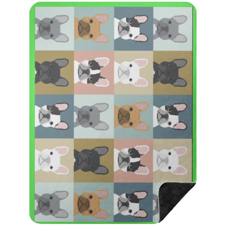 FRENCHIE BLANKET 2 BSHL Premium Black Sherpa Blanket 60x80