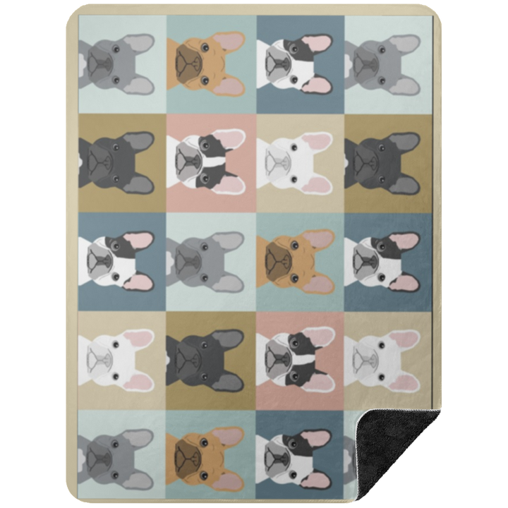 FRENCHIE BLANKET 2 BSHL Premium Black Sherpa Blanket 60x80
