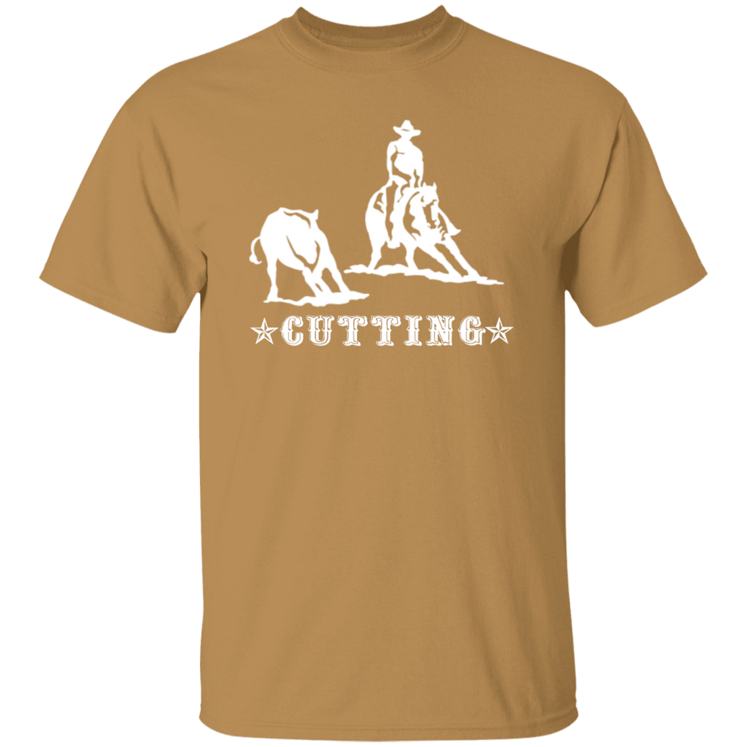 CUTTING STYLE 1 (white) 4HORSE G500 5.3 oz. T-Shirt