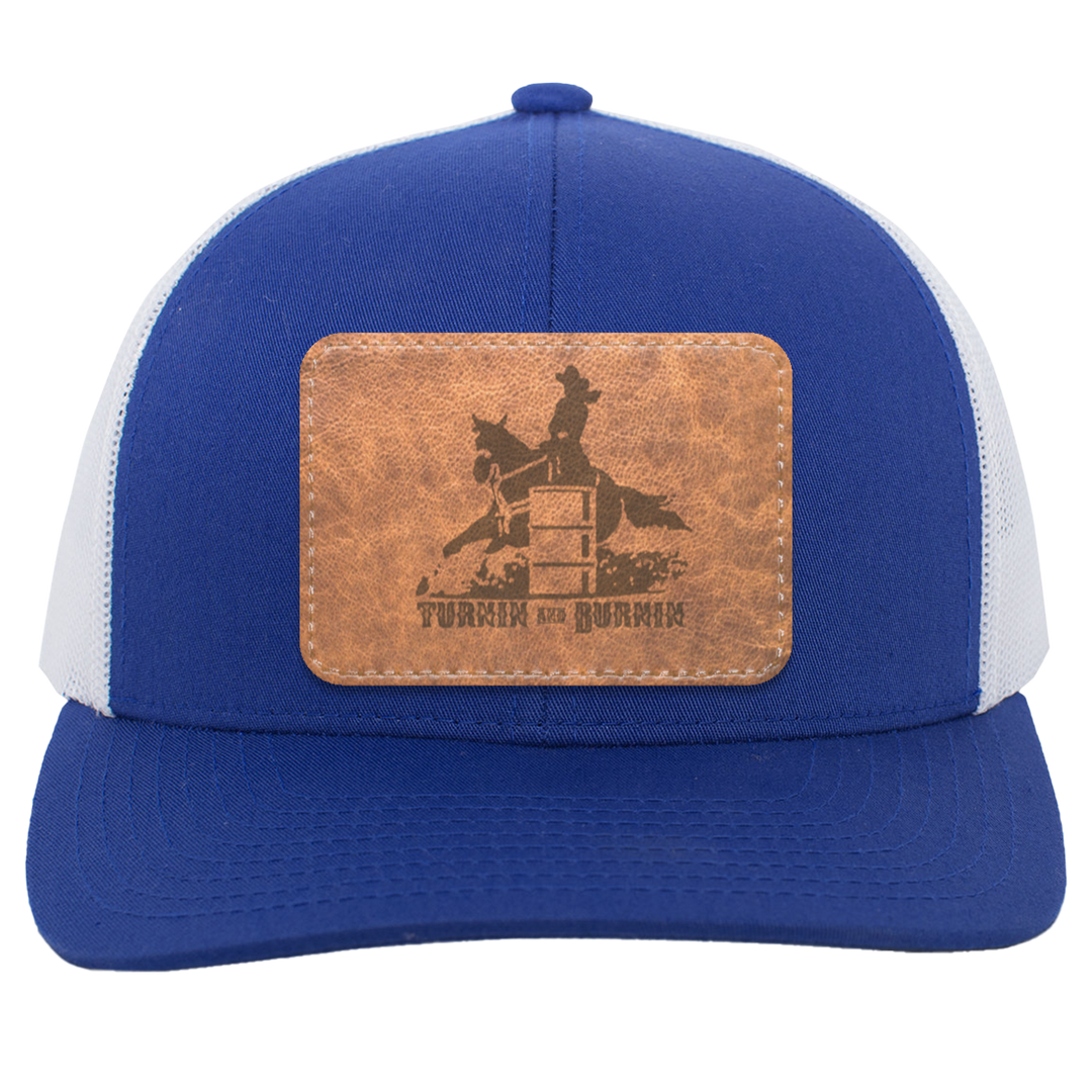 TURNIN AND BURNIN ON LEATHER 104C Trucker Snap Back - Patch