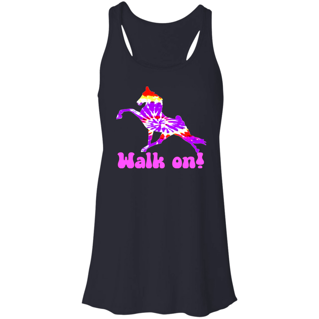 TIE DYE WALK ON B8800 Flowy Racerback Tank