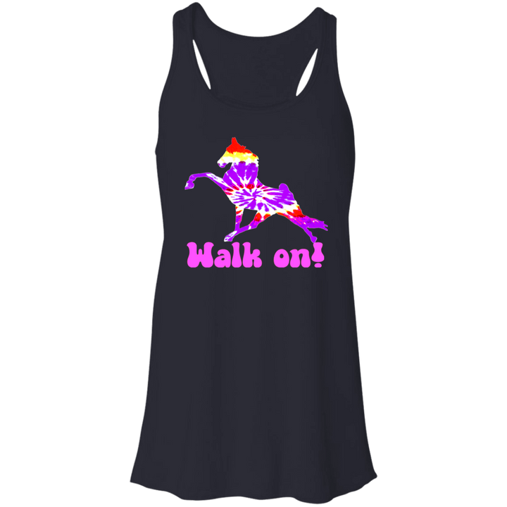 TIE DYE WALK ON B8800 Flowy Racerback Tank