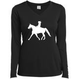 Missouri Fox Trotter LADY FINAL ART WHITE LST353LS Ladies’ Long Sleeve Performance V-Neck Tee