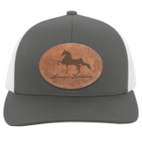 AMERICAN SADDLEBRED ON LEATHER 104C Trucker Snap Back - Patch