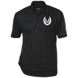 MANES RANCH (white) ST695 Performance Textured Three-Button Polo